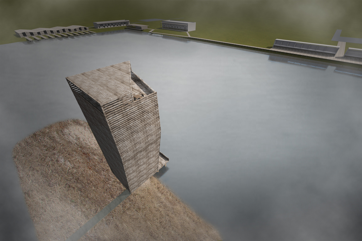 Evezősközpont céltornya